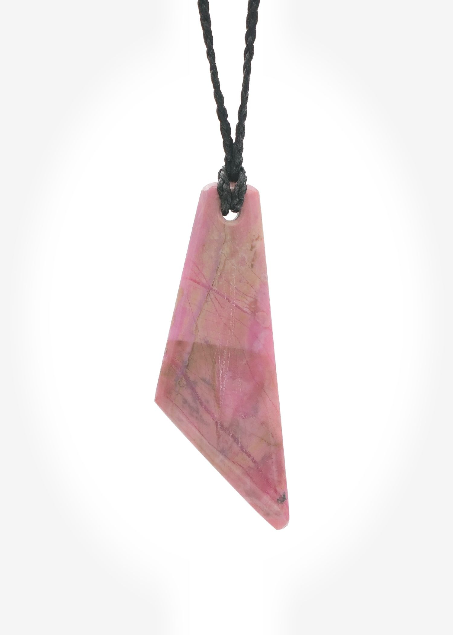 Moko Pounamu Kuru (Drop) NZ Genuine Rhodonite Stone - Ahipara