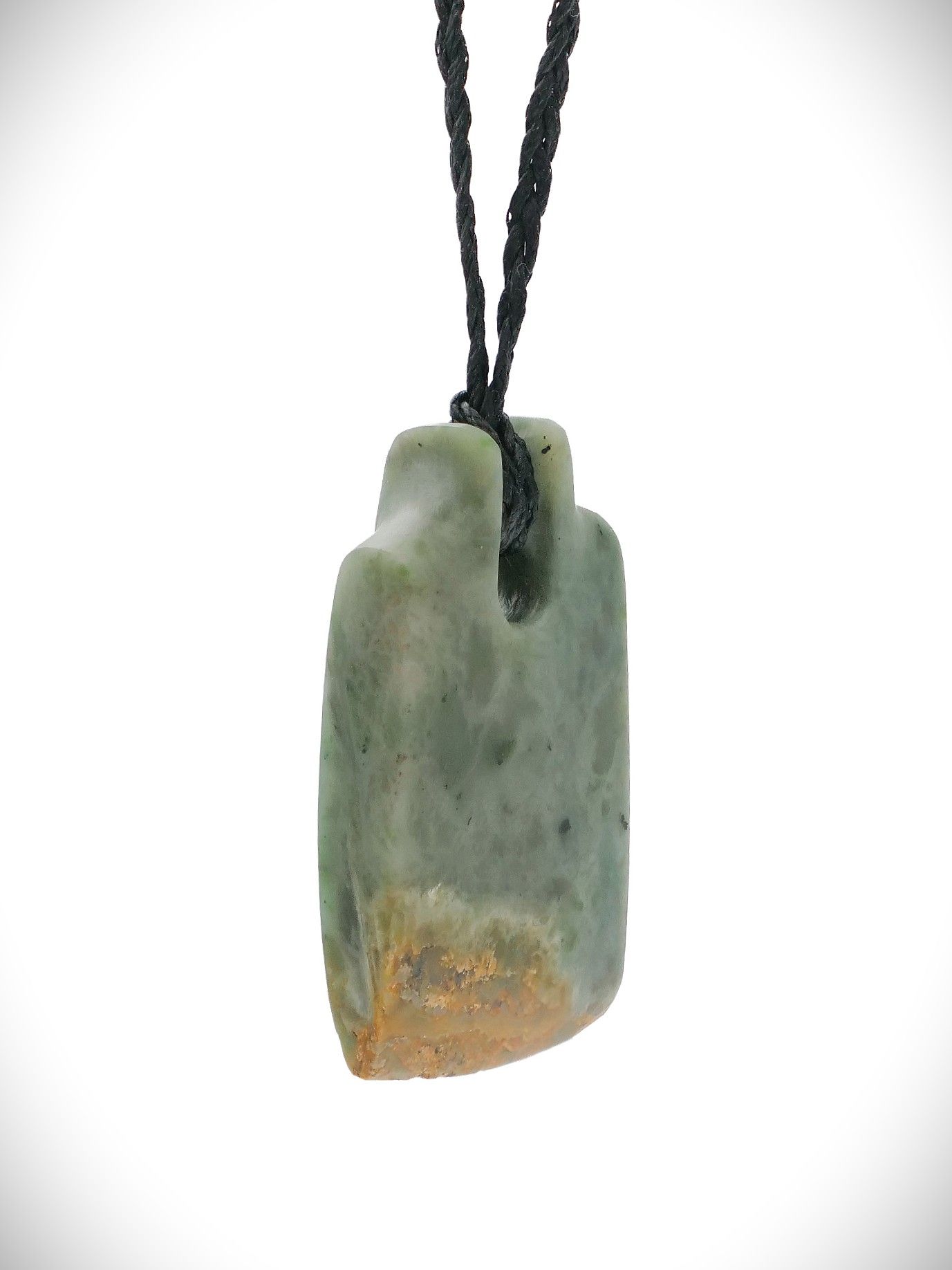 Moko Pounamu Toki NZ Genuine Kawakawa Flower Greenstone - Te Kopuru