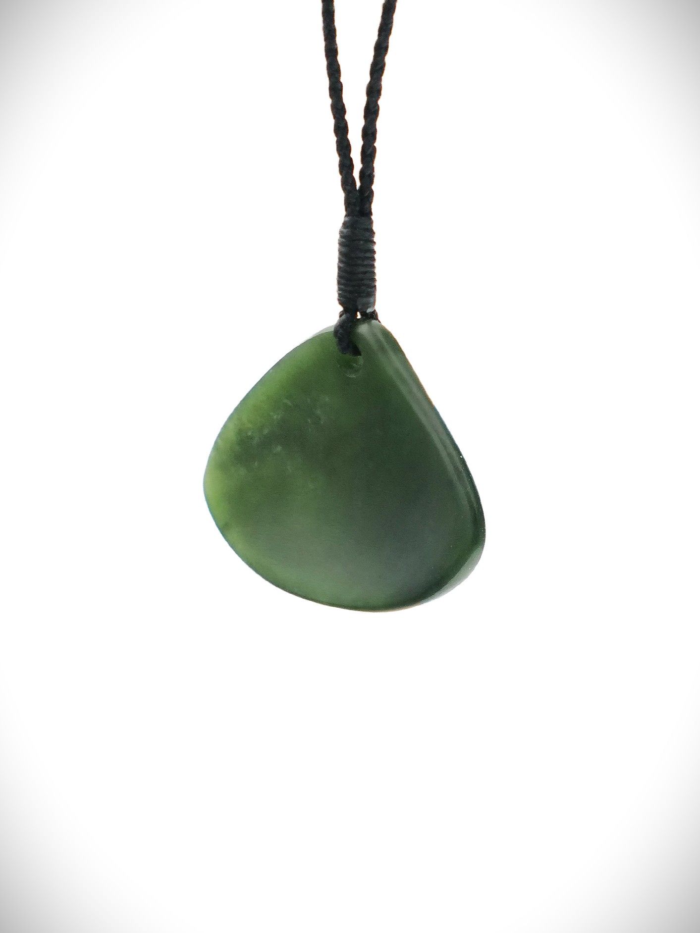 Moko Pounamu Pipi Shell Genuine NZ Kawakawa Greenstone - Mangatapu
