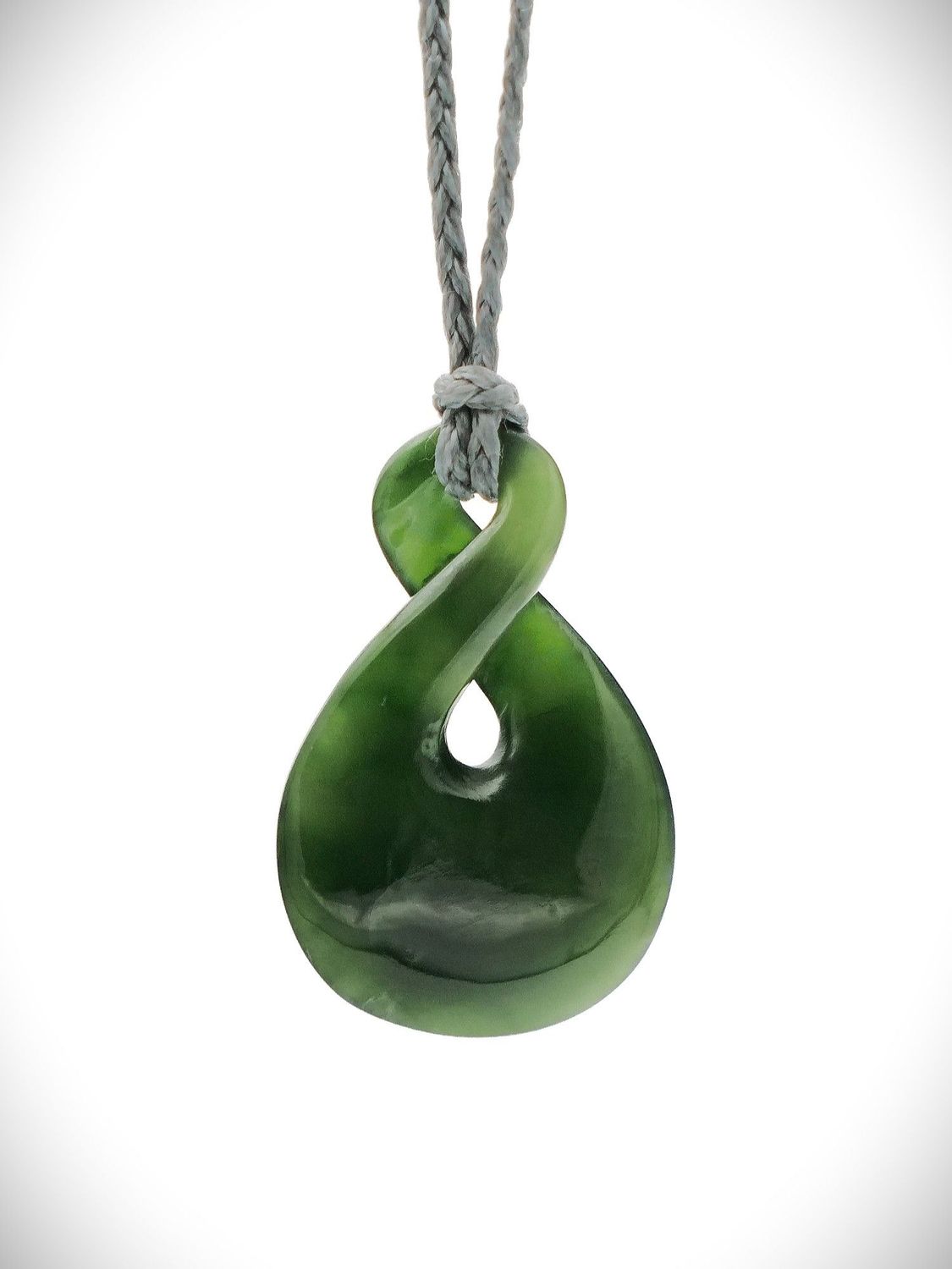 Moko Pounamu Pikorua (Twist) Genuine NZ Kawakawa Greenstone - Paranui Moko Pounamu Pikorua (Twist) Genuine NZ Kawakawa Greenstone - Paranui