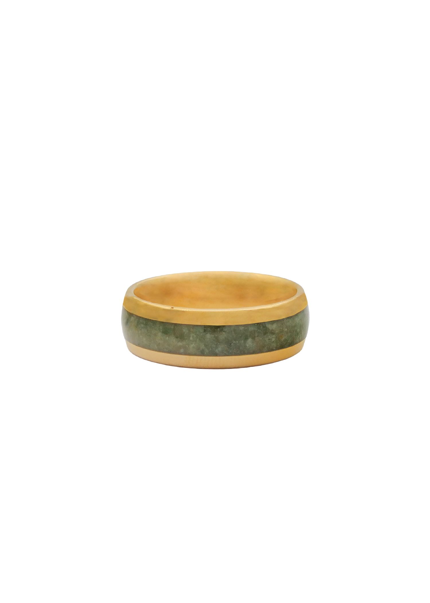 Moko Pounamu Couples Ring Set Gold Plated Tungsten Carbide & Genuine NZ Kawakawa Greenstone Band Rings GTBR-CP 8mm +8mm