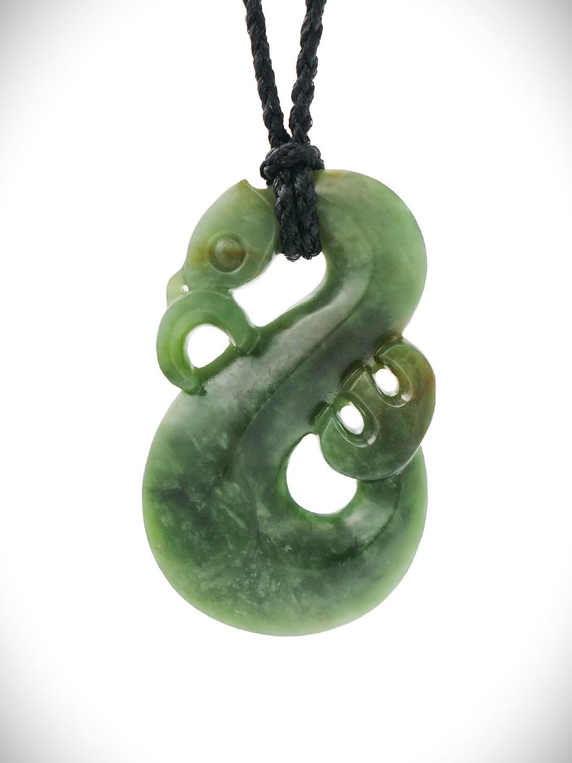 Moko Pounamu Manaia Genuine NZ Hapopo Greenstone - Maungakaramea Moko Pounamu Manaia Genuine NZ Hapopo Greenstone - Maungakaramea