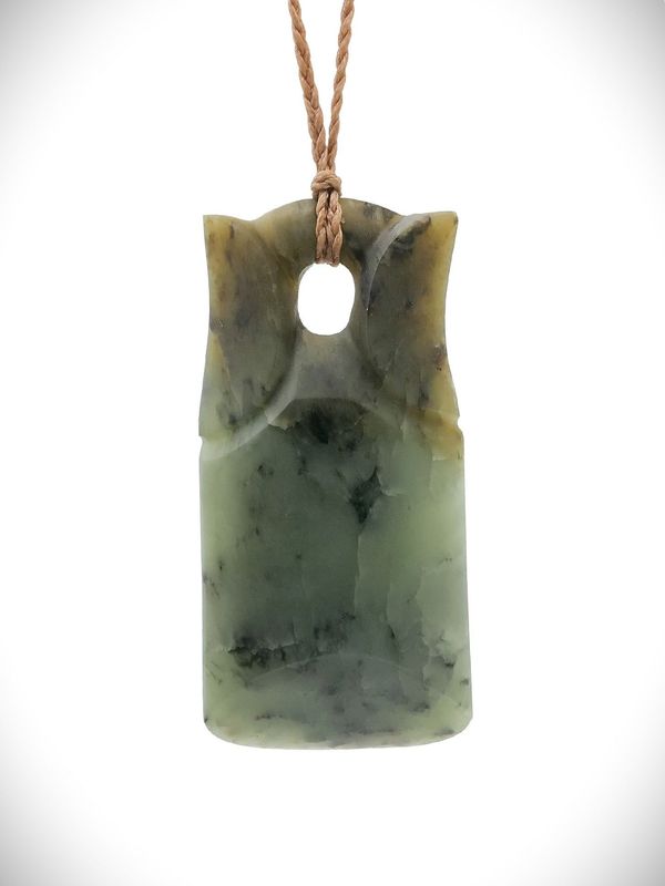 Moko Pounamu Toki NZ Genuine Hapopo Greenstone - Kirikiriroa