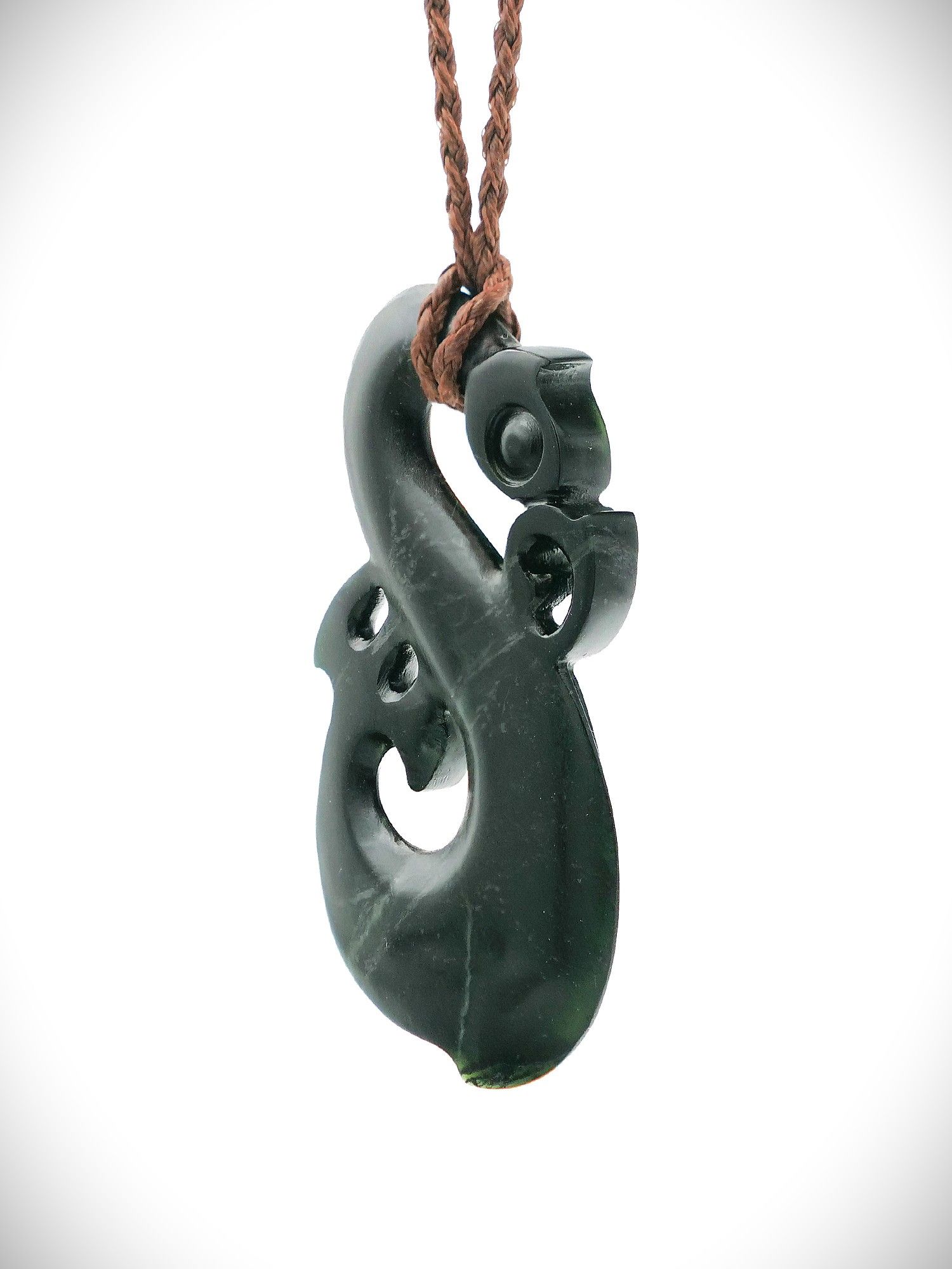 Moko Pounamu Manaia Genuine NZ Tangiwai Greenstone - Kirikopuni