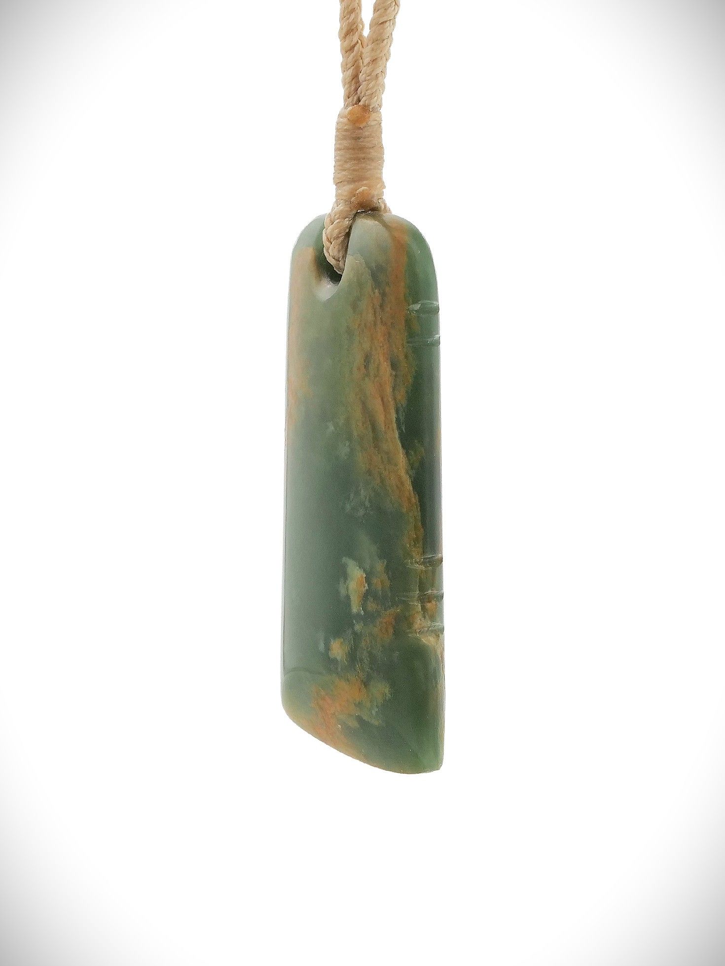 Moko Pounamu Toki NZ Genuine Kahurangi Flower Greenstone - Kaimanawa