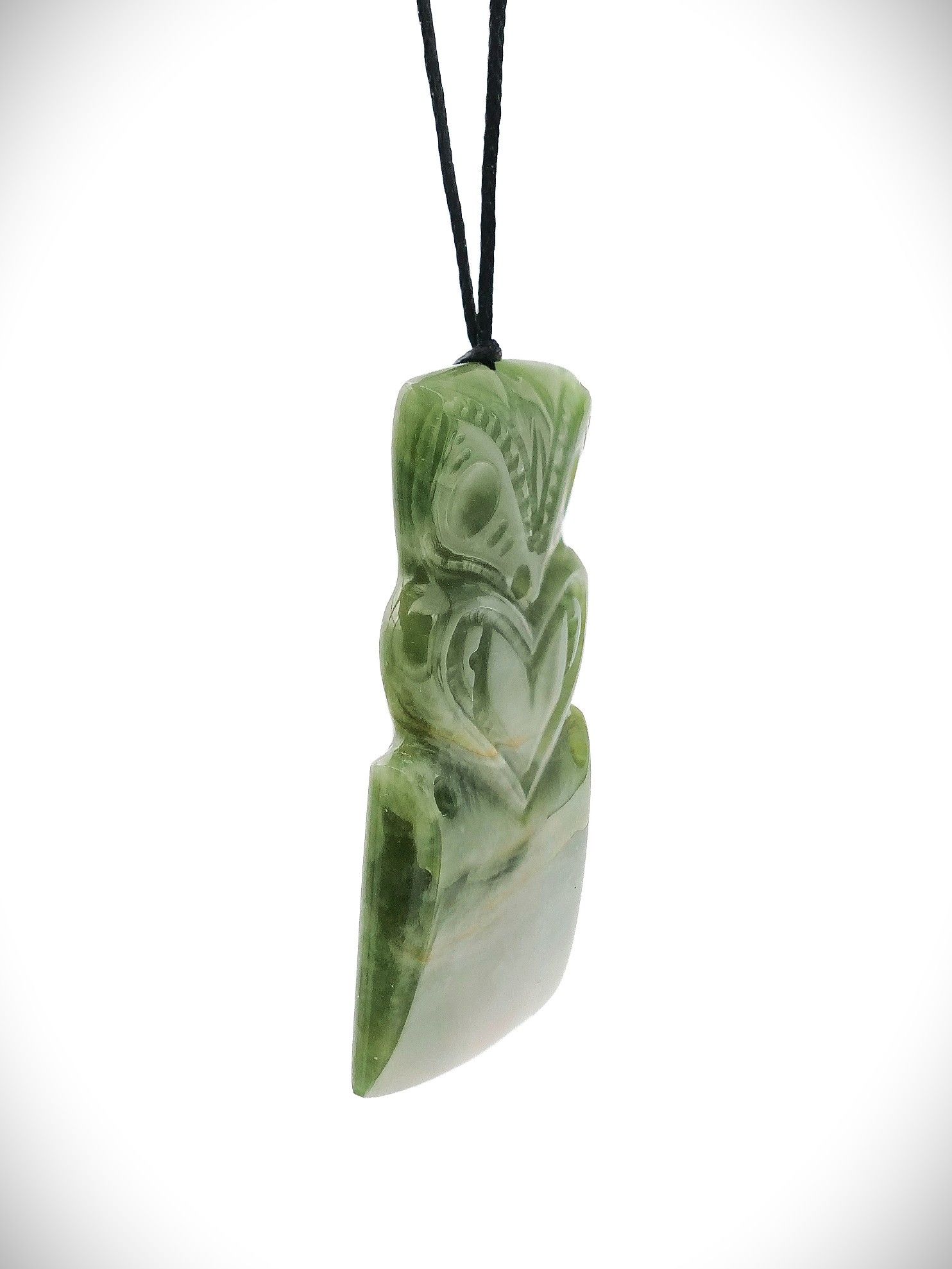 Moko Pounamu Tekoteko Toki NZ Genuine Kahurangi Flower Greenstone- Pauanui