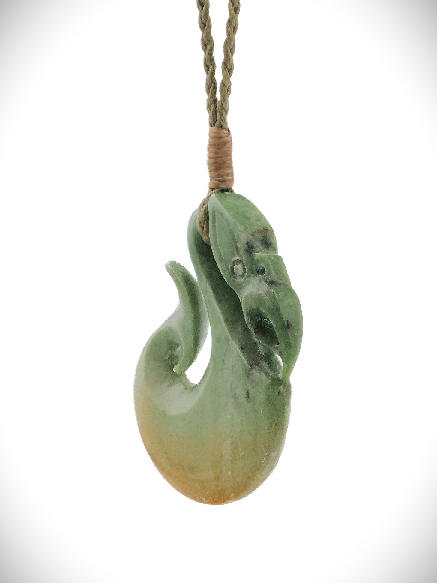 Moko Pounamu Manaia NZ Genuine Raukaraka Greenstone - Turiwiri