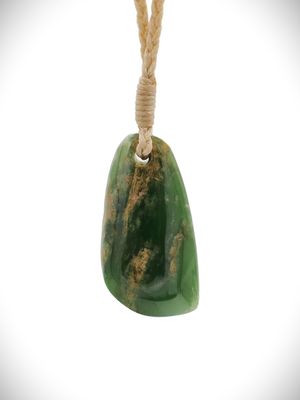 Moko Pounamu Roimata (Teardrop) NZ Genuine Kahurangi Flower Greenstone - Ruawai Moko Pounamu Roimata (Teardrop) NZ Genuine Kahurangi Flower Greenstone - Ruawai