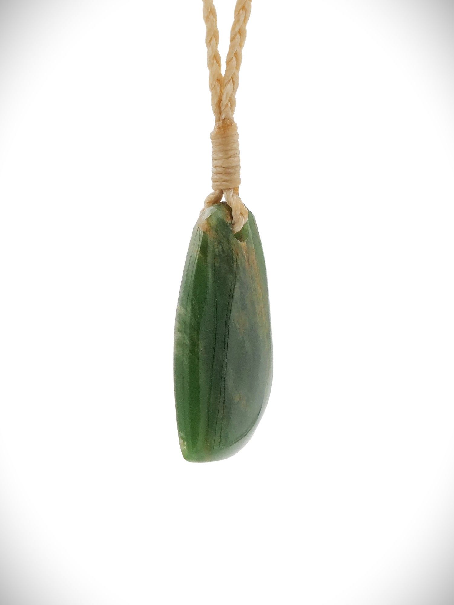 Moko Pounamu Roimata (Teardrop) NZ Genuine Kahurangi Flower Greenstone - Ruawai