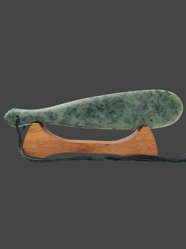 Moko Pounamu Mere NZ Genuine Hapopo Greenstone - Okiritoto Moko Pounamu Mere NZ Genuine Hapopo Greenstone - Okiritoto