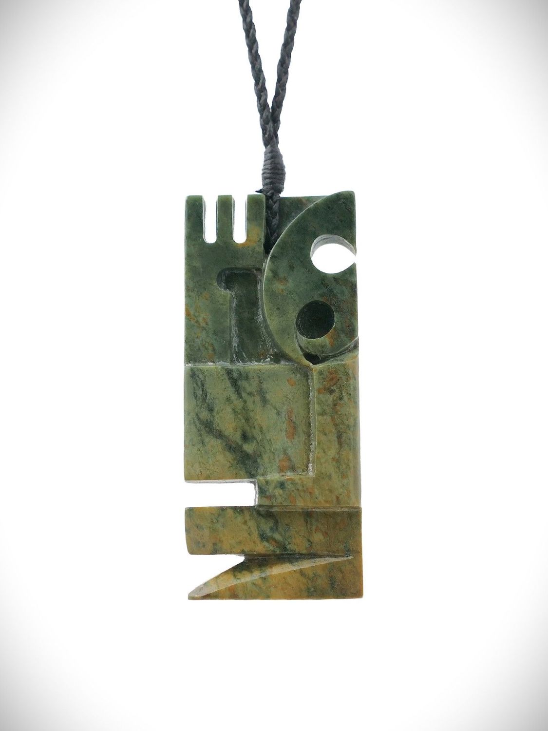 Moko Pounamu Manaia NZ Genuine Raukaraka Greenstone - Waitakaruru