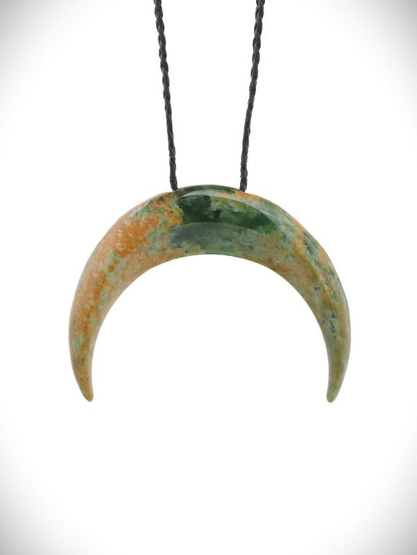 Moko Pounamu Marama Genuine NZ Kahurangi Flower Greenstone - Motupipi Moko Pounamu Marama Genuine NZ Kahurangi Flower Greenstone - Motupipi