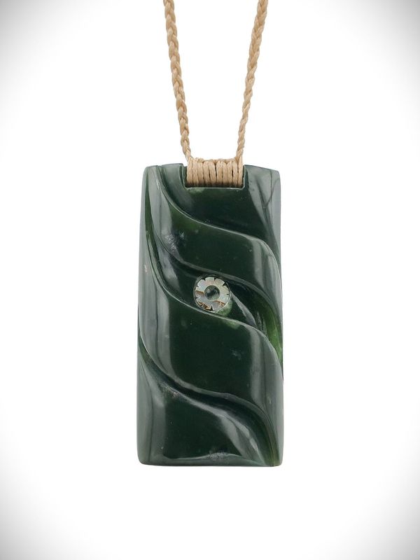 Moko Pounamu Toki NZ Genuine Kokopu Greenstone - Puatahi