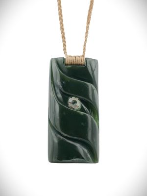 Moko Pounamu Toki NZ Genuine Kokopu Greenstone - Puatahi Moko Pounamu Toki NZ Genuine Kokopu Greenstone - Puatahi