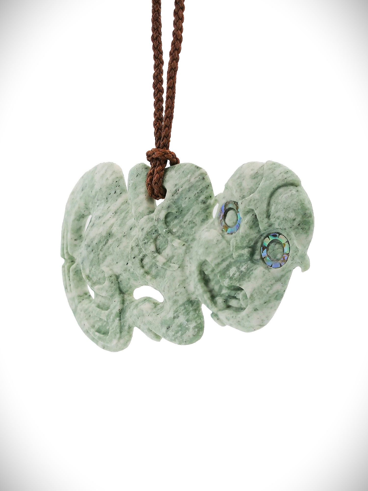 Moko Pounamu Hei Tiki NZ Genuine Te Tau Ihu Nelson Kahotea Greenstone - Tangiteroria
