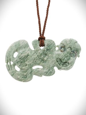 Moko Pounamu Hei Tiki NZ Genuine Te Tau Ihu Nelson Kahotea Greenstone - Tangiteroria Moko Pounamu Hei Tiki NZ Genuine Te Tau Ihu Nelson Kahotea Greenstone - Tangiteroria