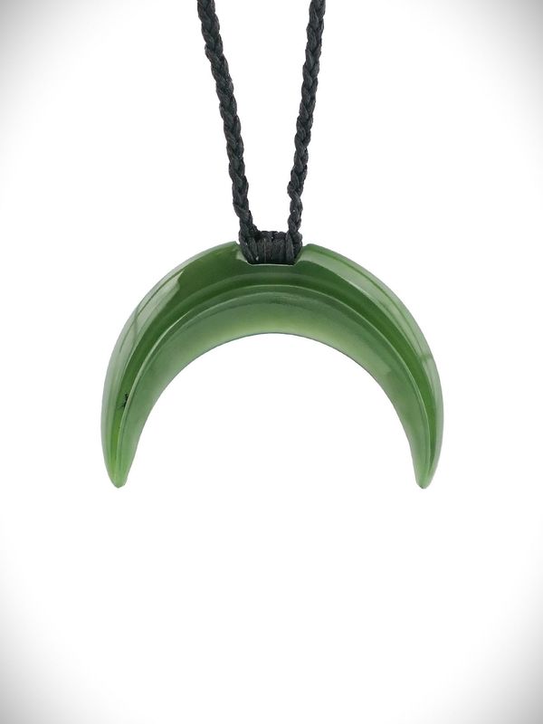 Moko Pounamu Marama Genuine NZ Kahurangi Greenstone - Kuataika