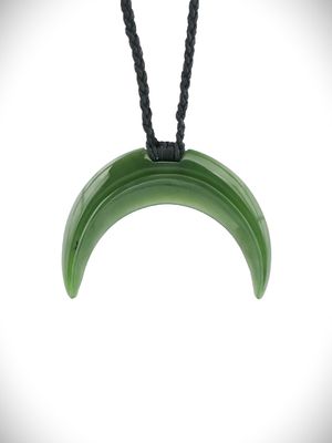 Moko Pounamu Marama Genuine NZ Kahurangi Greenstone - Kuataika