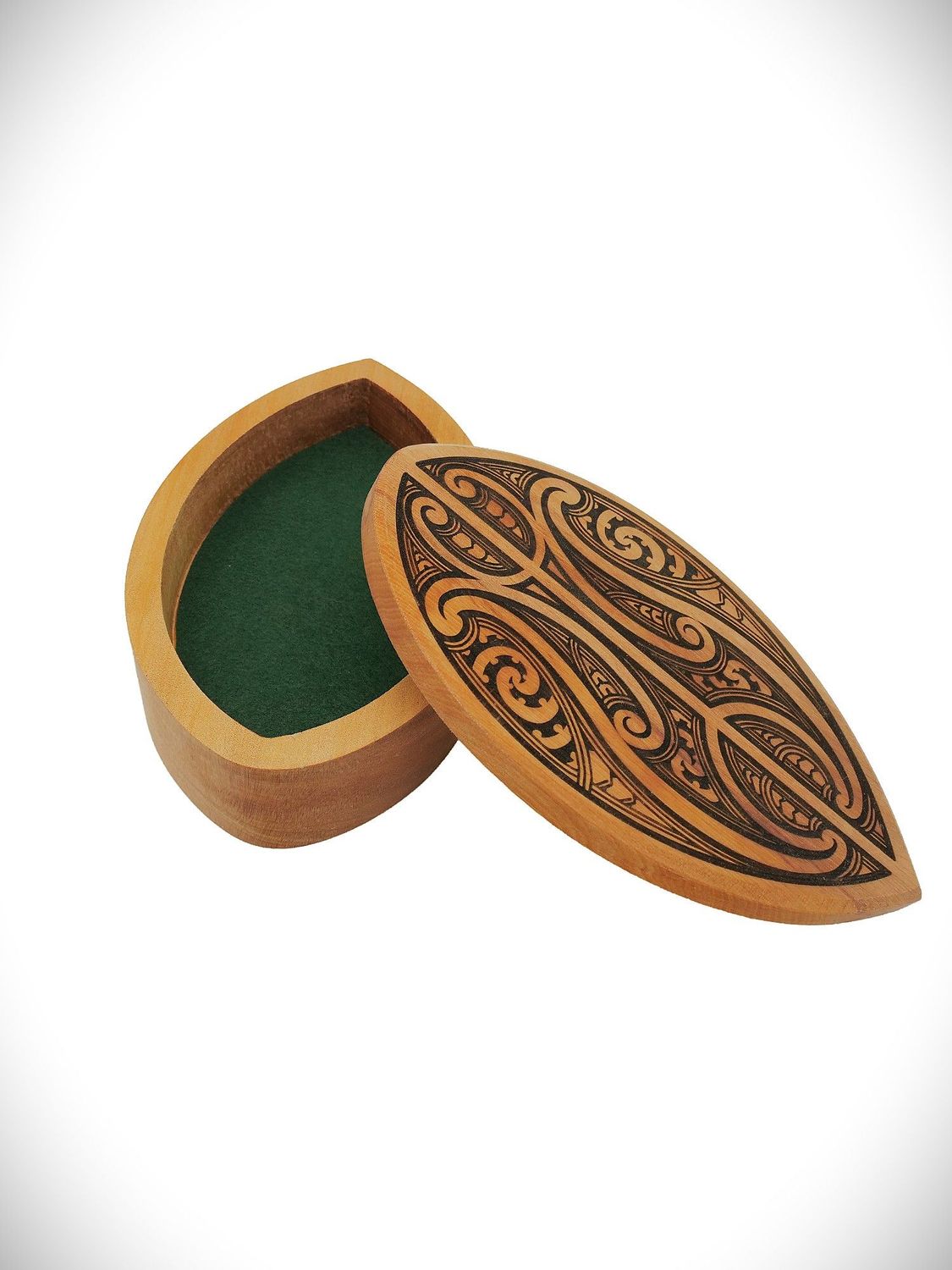 Moko Pounamu Wakahuia (Treasure box) Genuine NZ Rimu - Waitakere Moko Pounamu Wakahuia (Treasure box) Genuine NZ Rimu - Waitakere