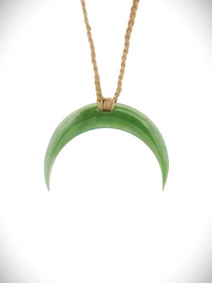 Moko Pounamu Marama Genuine NZ Kahurangi Greenstone - Anawhata Moko Pounamu Marama Genuine NZ Kahurangi Greenstone - Anawhata