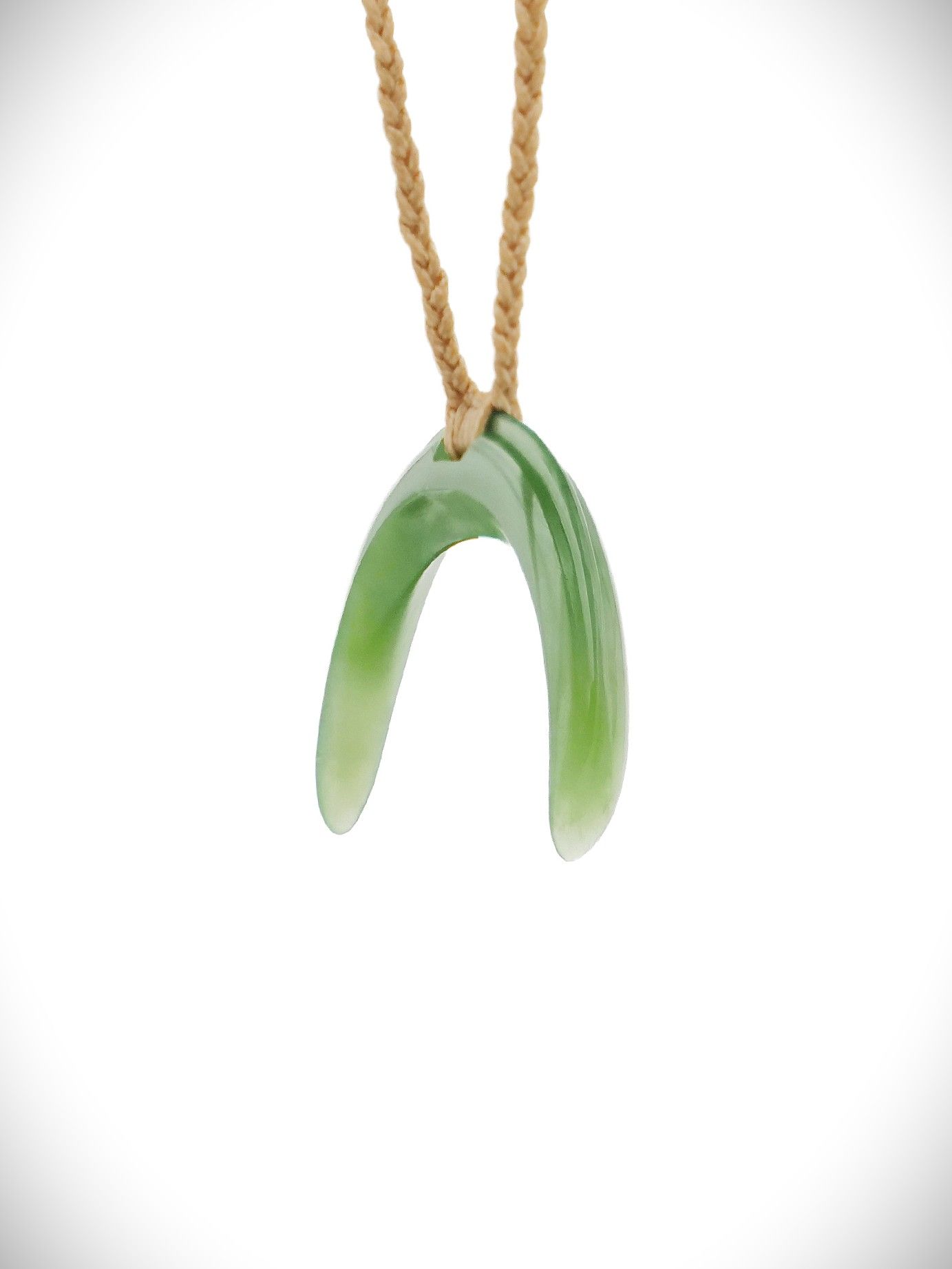 Moko Pounamu Marama Genuine NZ Kahurangi Greenstone - Anawhata