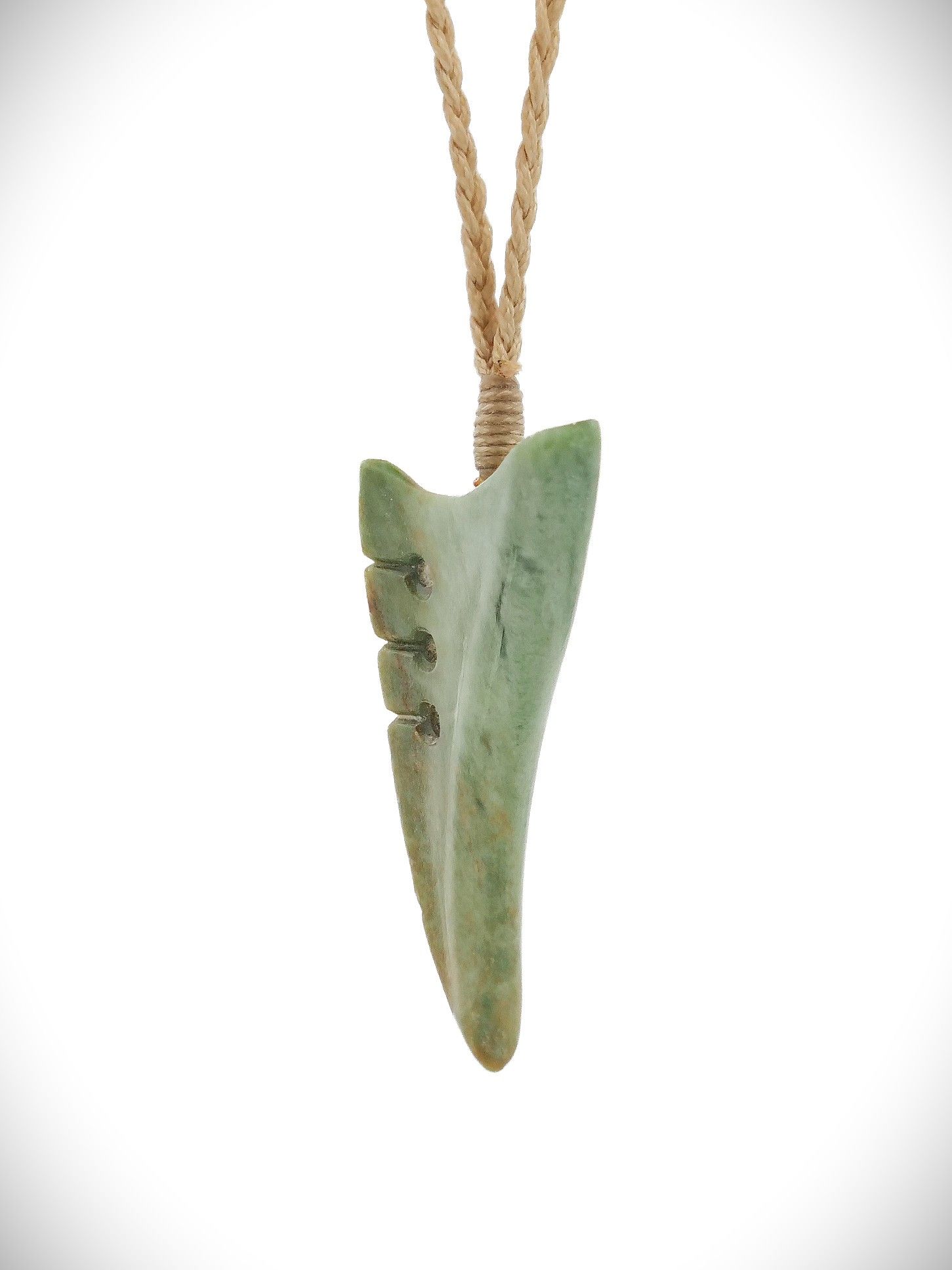 Moko Pounamu Rei Niho NZ Genuine Raukaraka Greenstone - Hatuma