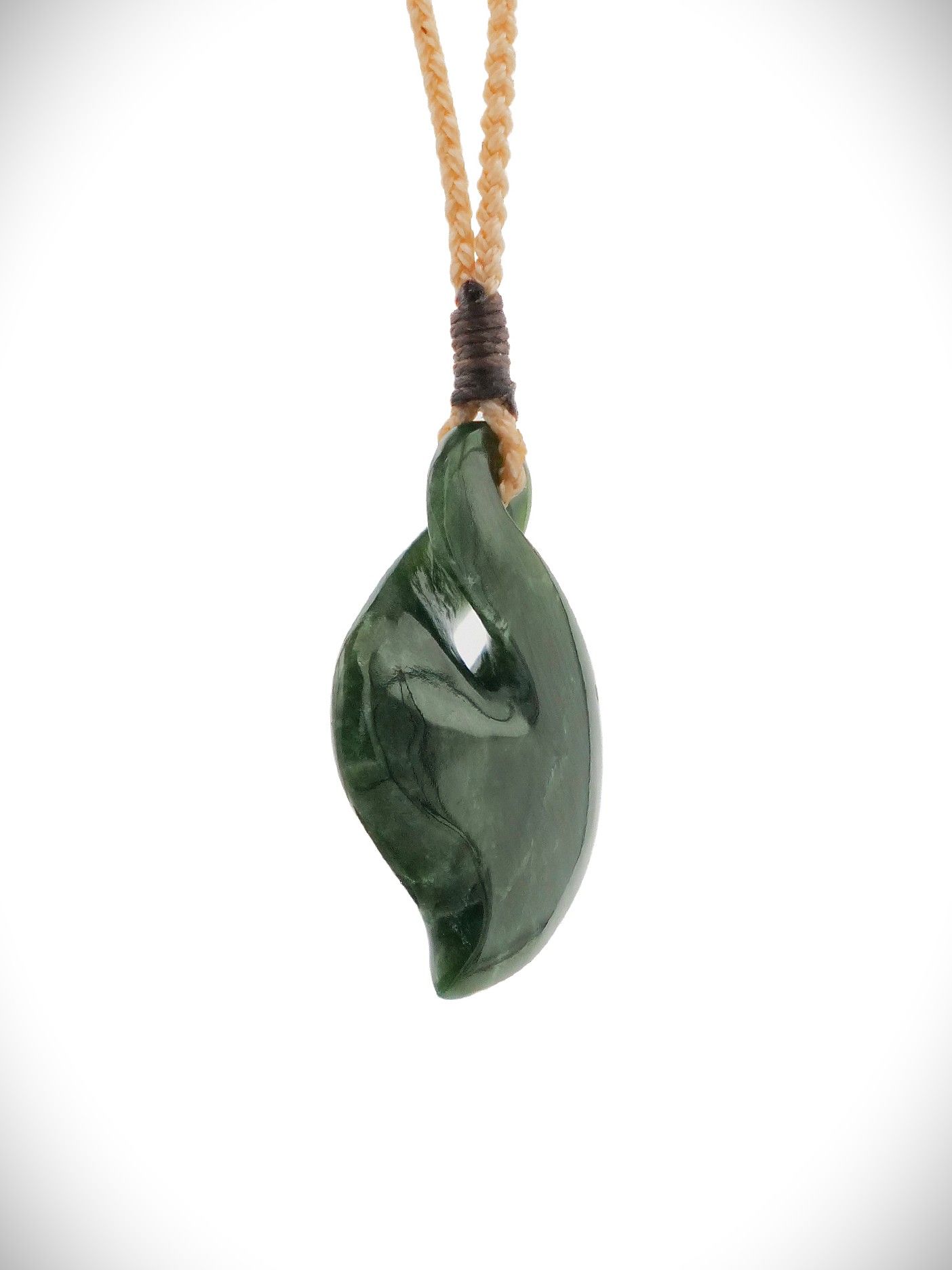 Moko Pounamu Pikorua NZ Genuine Kawakawa Greenstone - Tokoroa