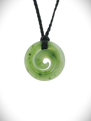 Moko Pounamu Koru NZ Genuine Kahurangi Greenstone - Paeahi Moko Pounamu Koru NZ Genuine Kahurangi Greenstone - Paeahi