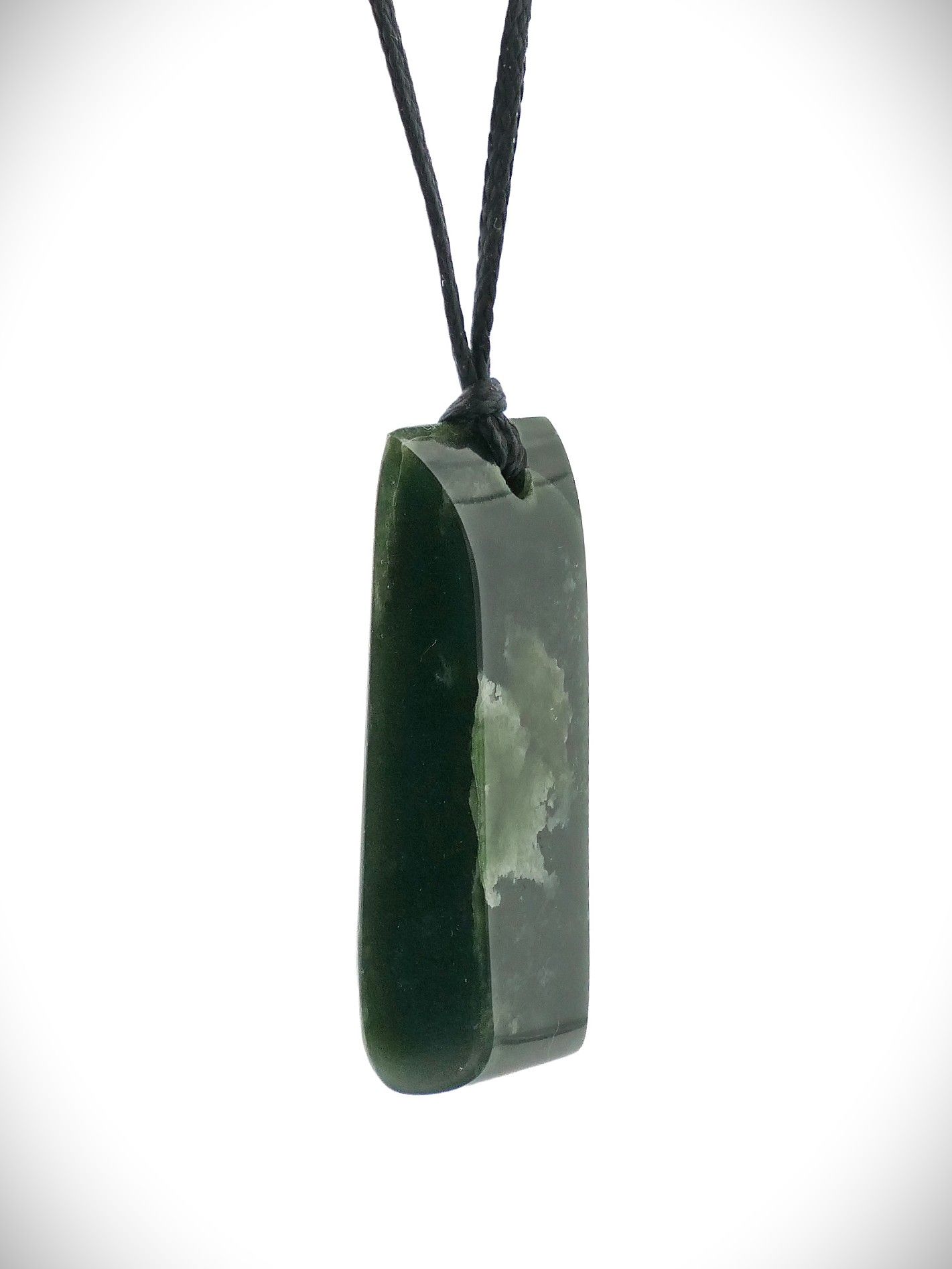 Moko Pounamu Kuru Drop NZ Genuine Kawakawa Flower Greenstone - Te Kao