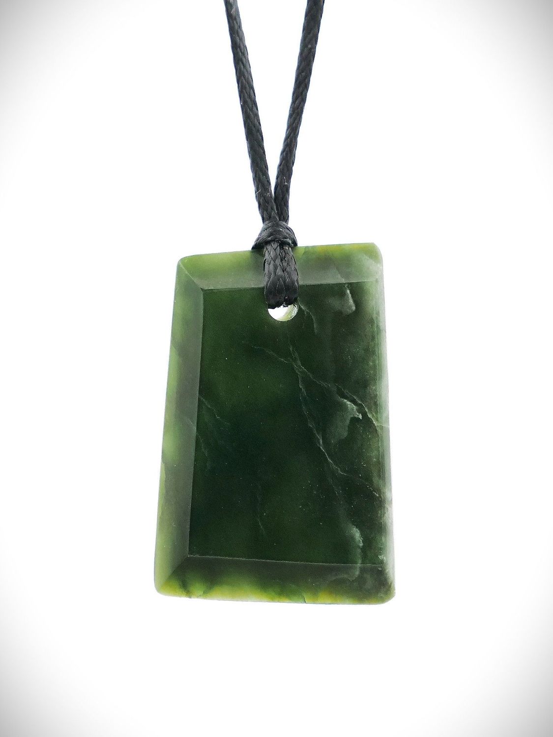Moko Pounamu Toki Genuine NZ Kawakawa Flower Greenstone - Huapai