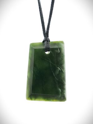 Moko Pounamu Toki Genuine NZ Kawakawa Flower Greenstone - Huapai Moko Pounamu Toki Genuine NZ Kawakawa Flower Greenstone - Huapai