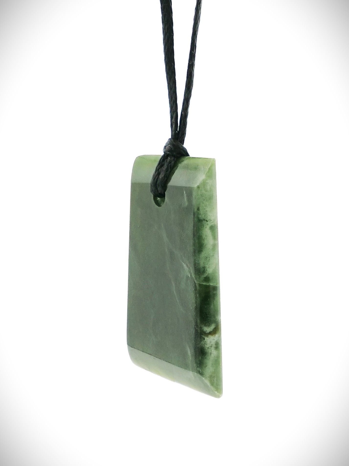 Moko Pounamu Toki Genuine NZ Kawakawa Flower Greenstone - Huapai