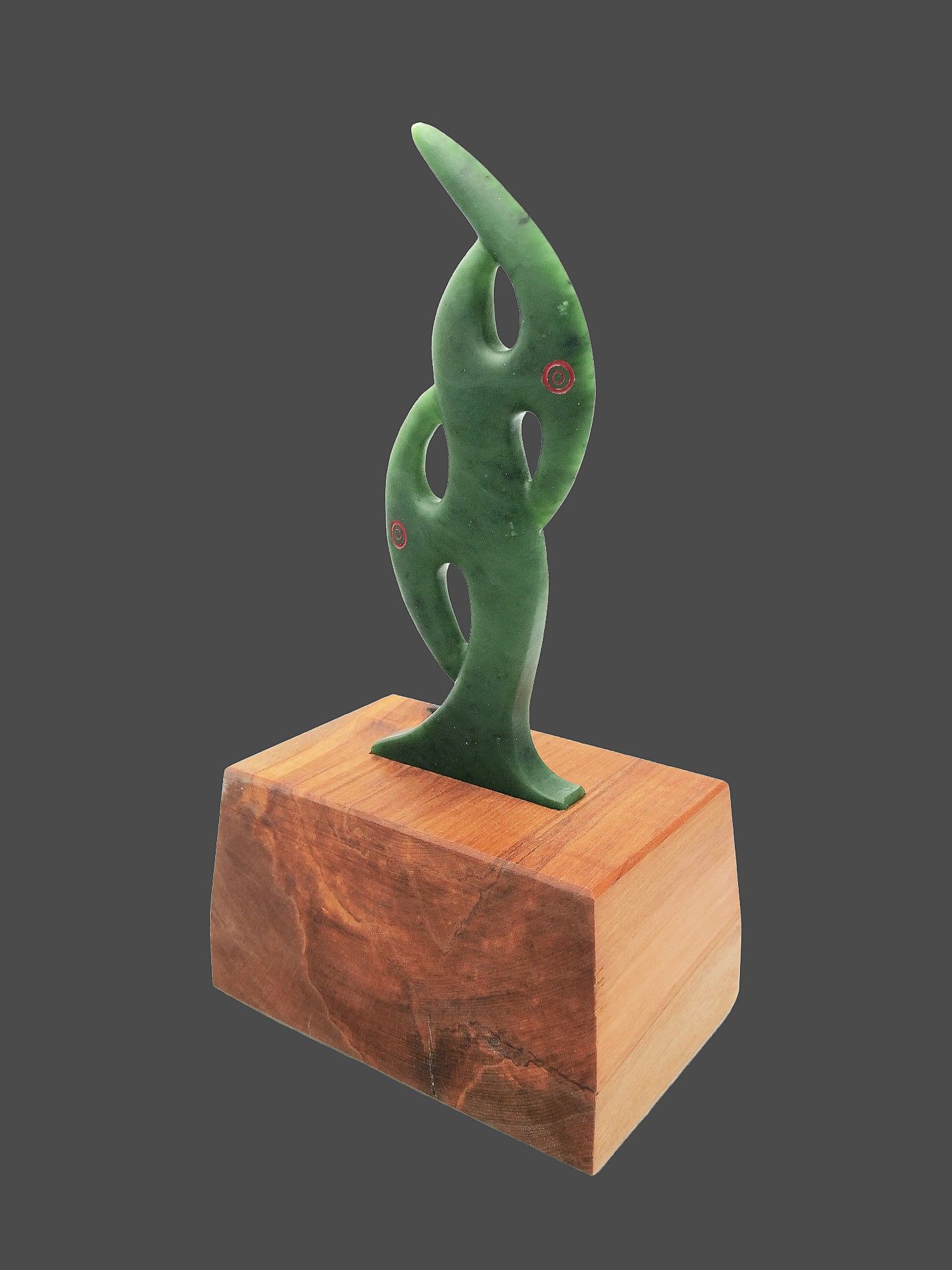 Moko Pounamu Manaia NZ Genuine Kawakawa Greenstone - Whareponga
