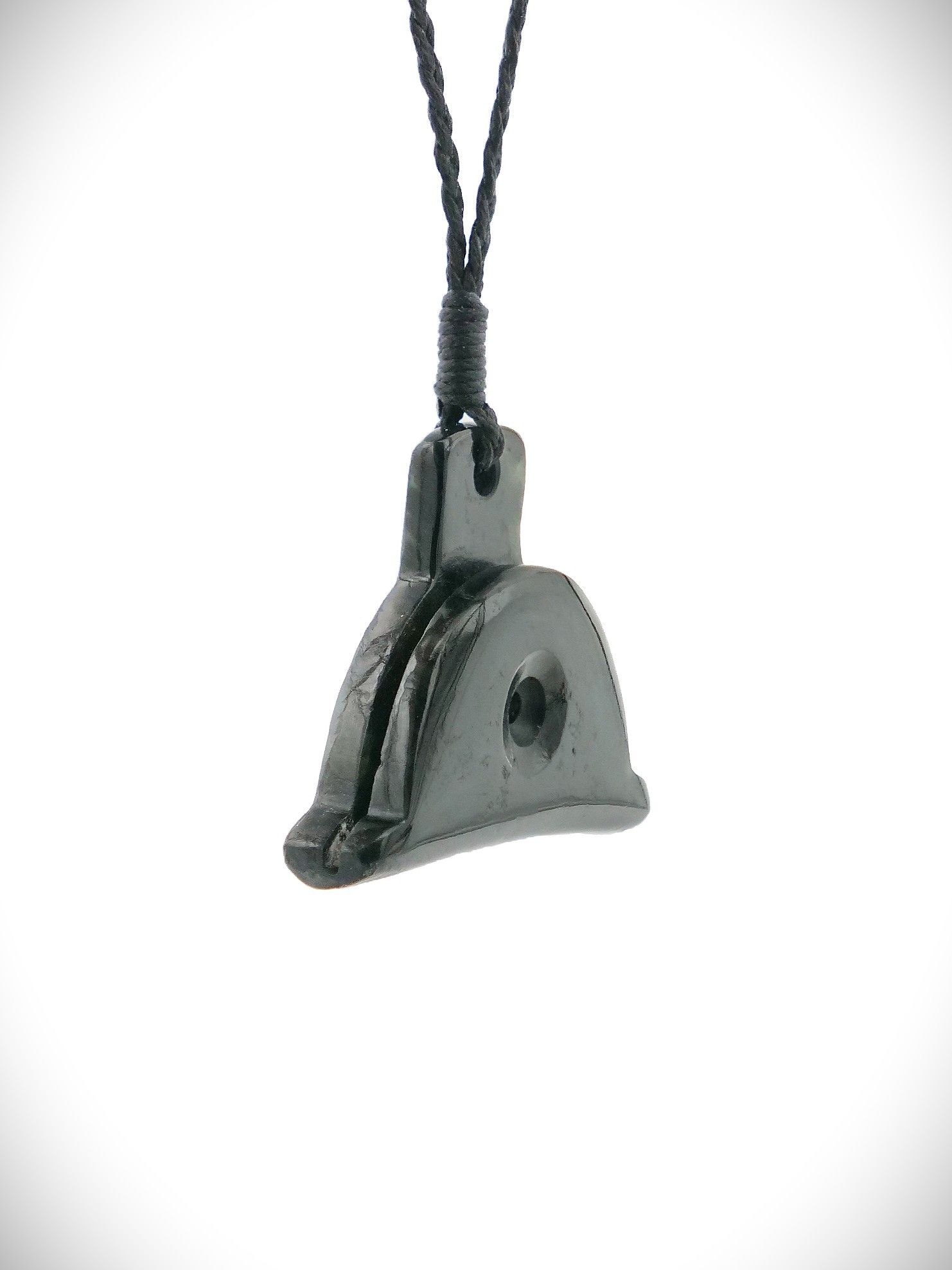 Moko Pounamu Shepherds Whistle NZ Genuine Kawakawa Greenstone - Ararimu