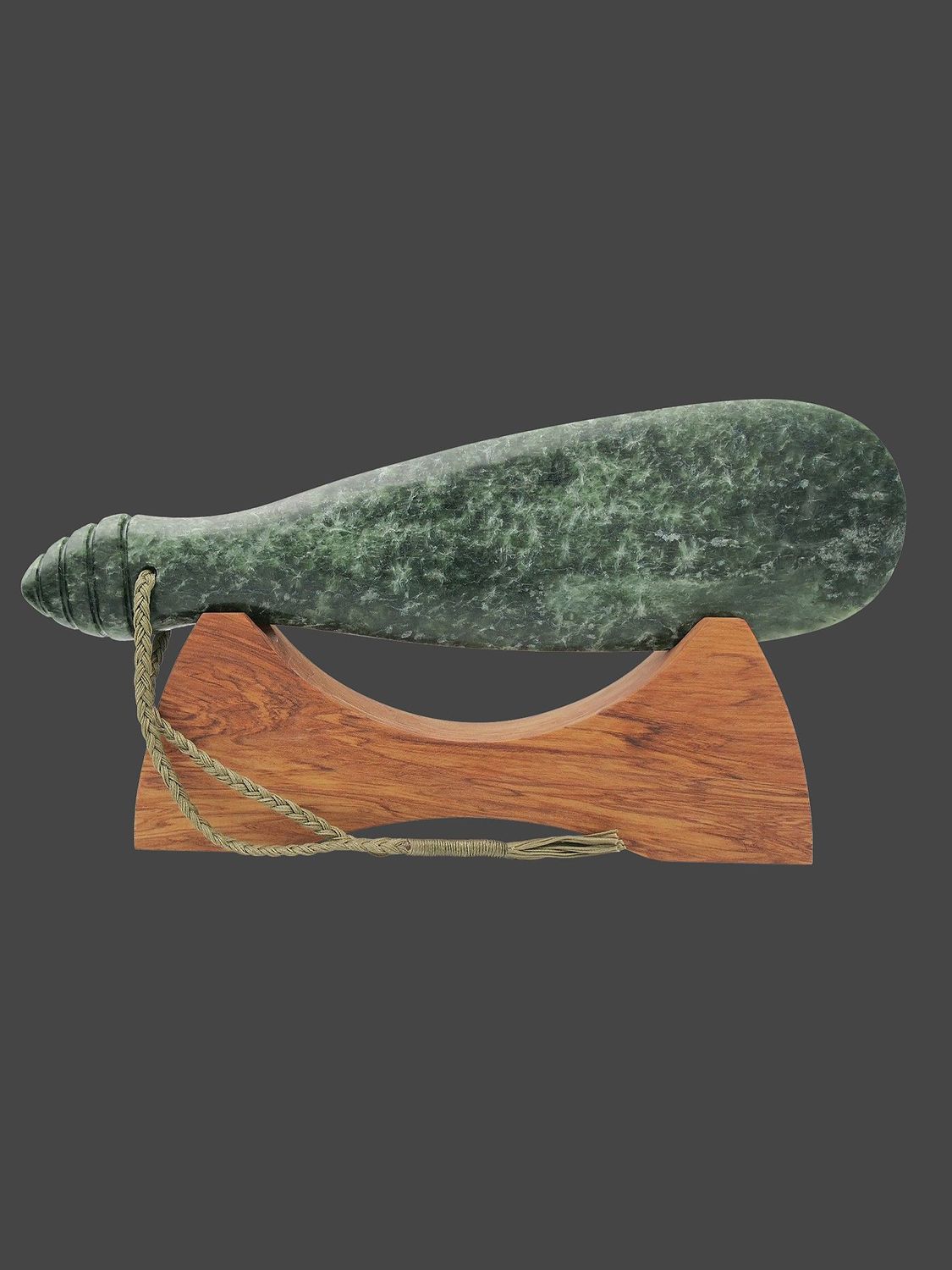 Moko Pounamu Mere NZ Genuine Kahotea Pounamu - Anawhata