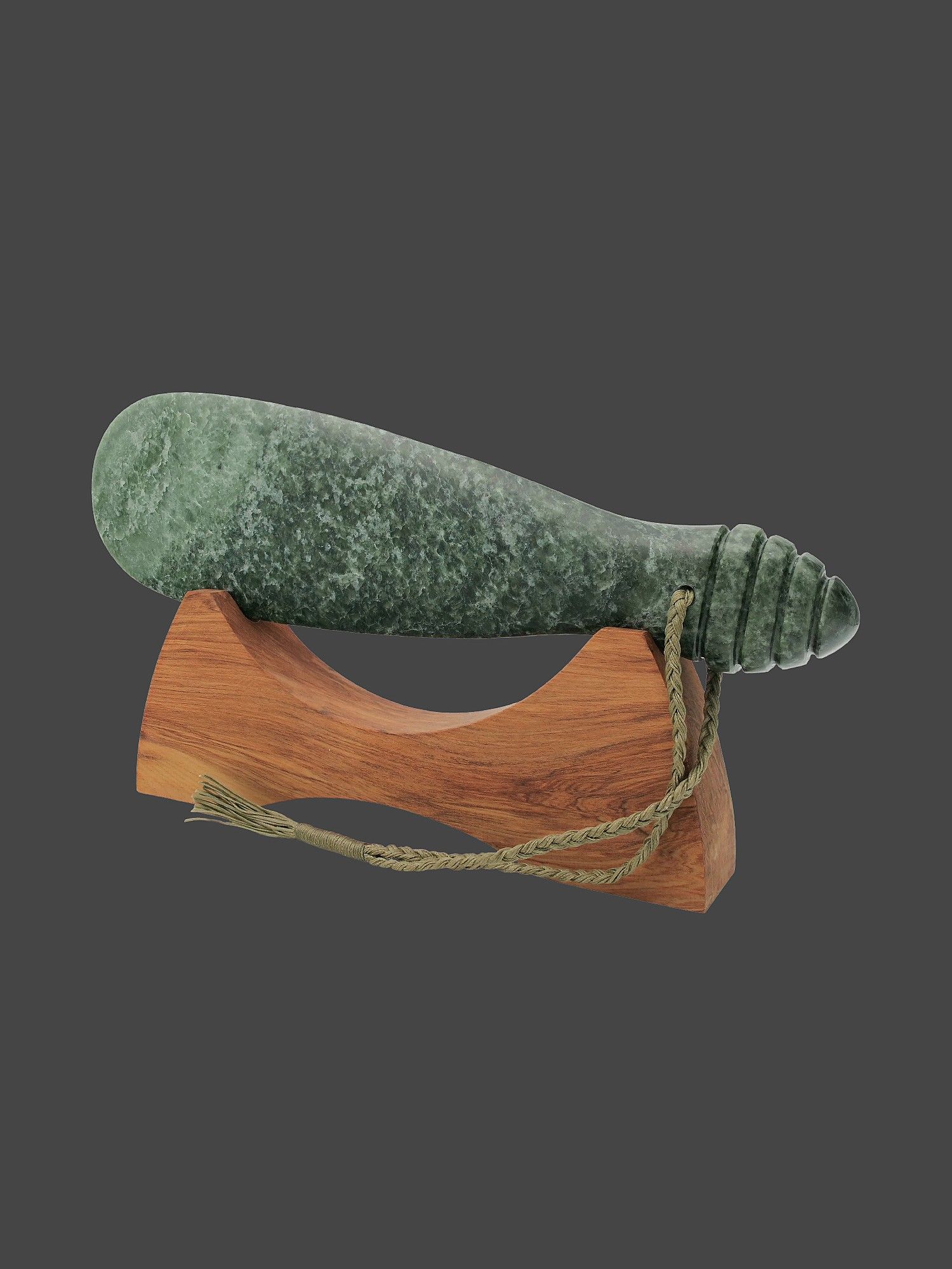 Moko Pounamu Mere NZ Genuine Kahotea Pounamu - Waitipu