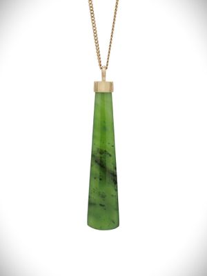 Moko Pounamu Kuru NZ Genuine Kahurangi Greenstone 9ct Gold - Opononi Moko Pounamu Kuru NZ Genuine Kahurangi Greenstone 9ct Gold - Opononi