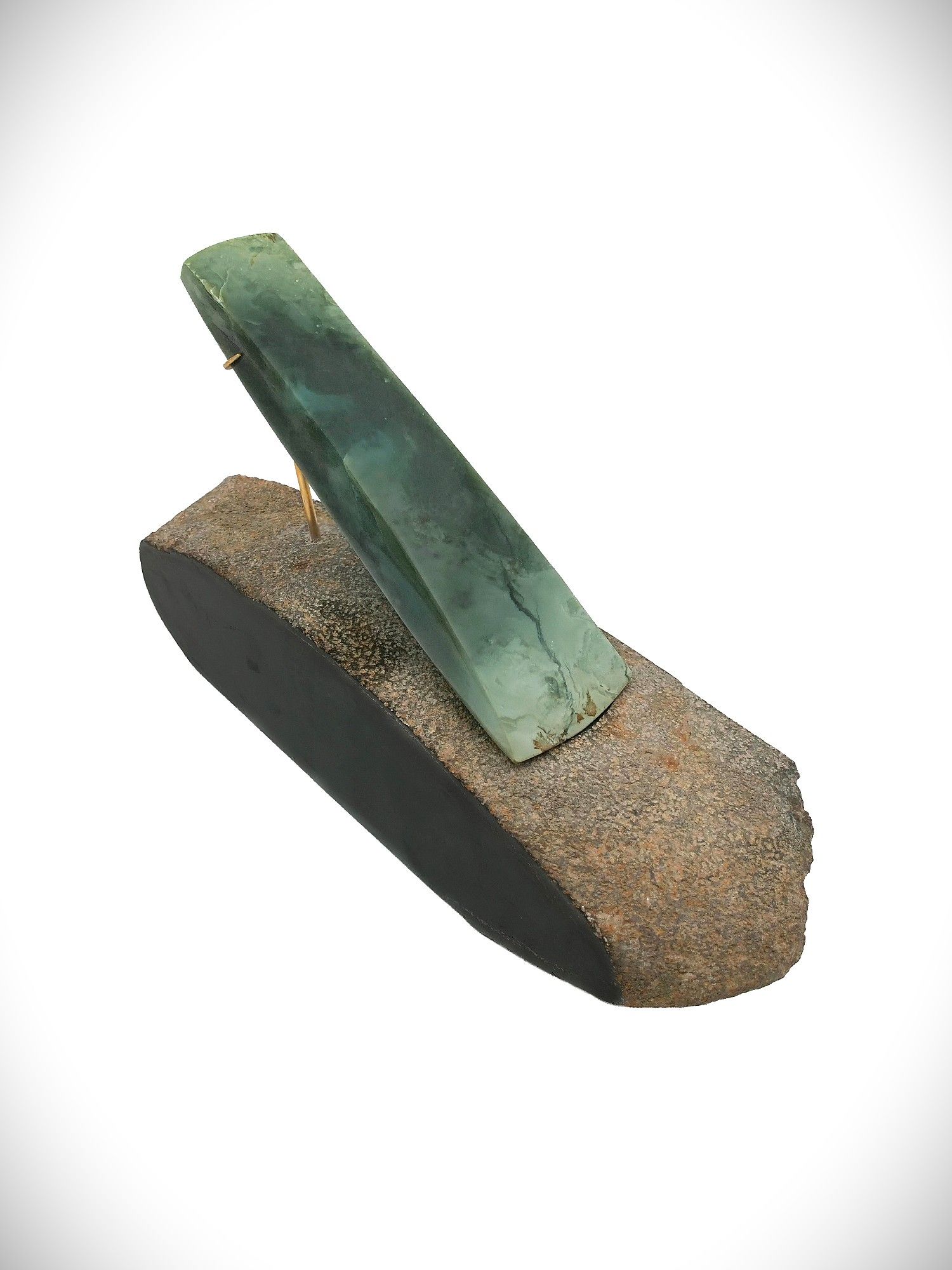 Moko Pounamu Toki NZ Genuine Inanga Greenstone - Patuki