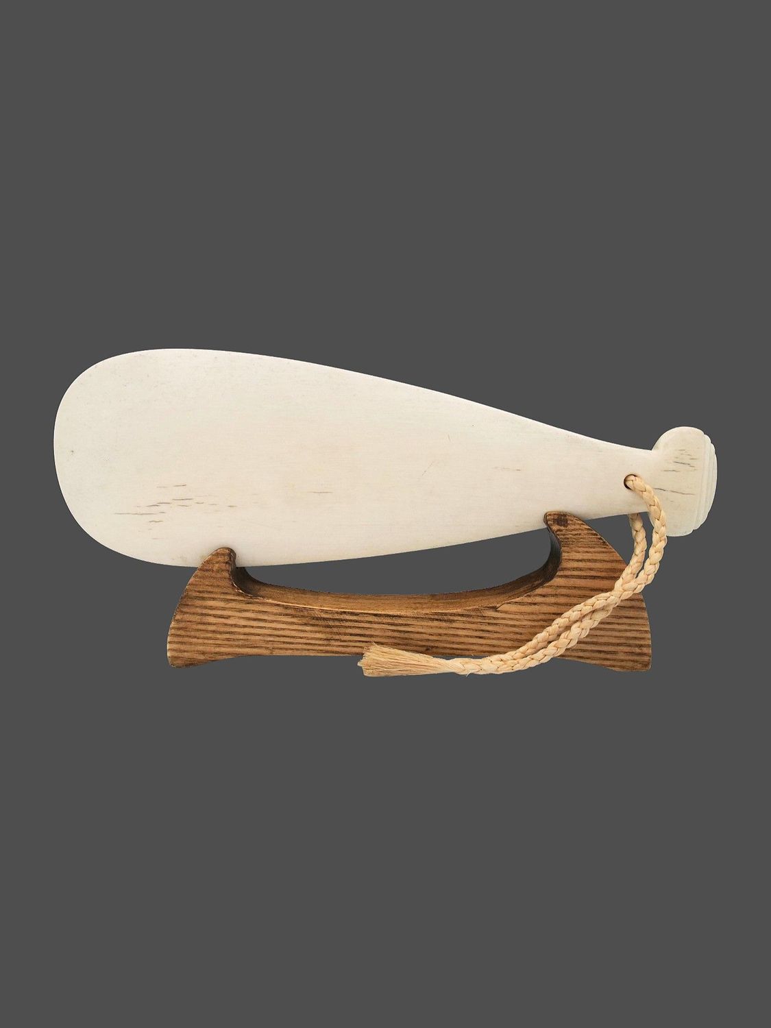 Moko Pounamu Whale Bone Patu - Karioitahi