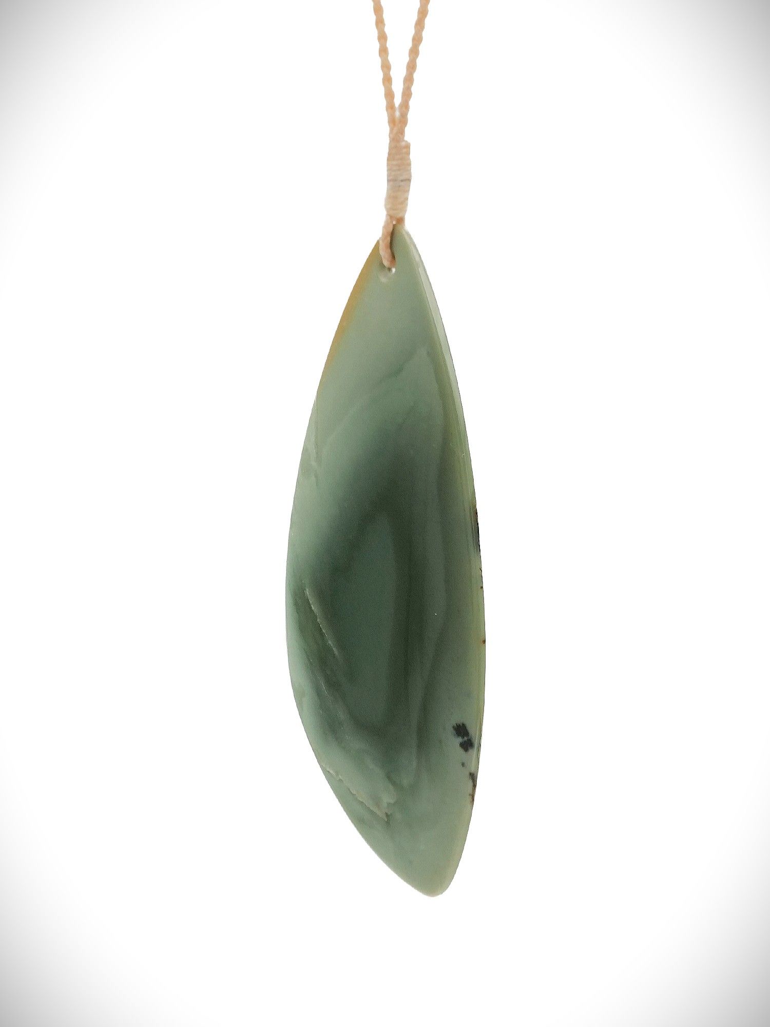 Moko Pounamu Roimata (Teardrop) NZ Genuine Inanga Greenstone - Tamatea