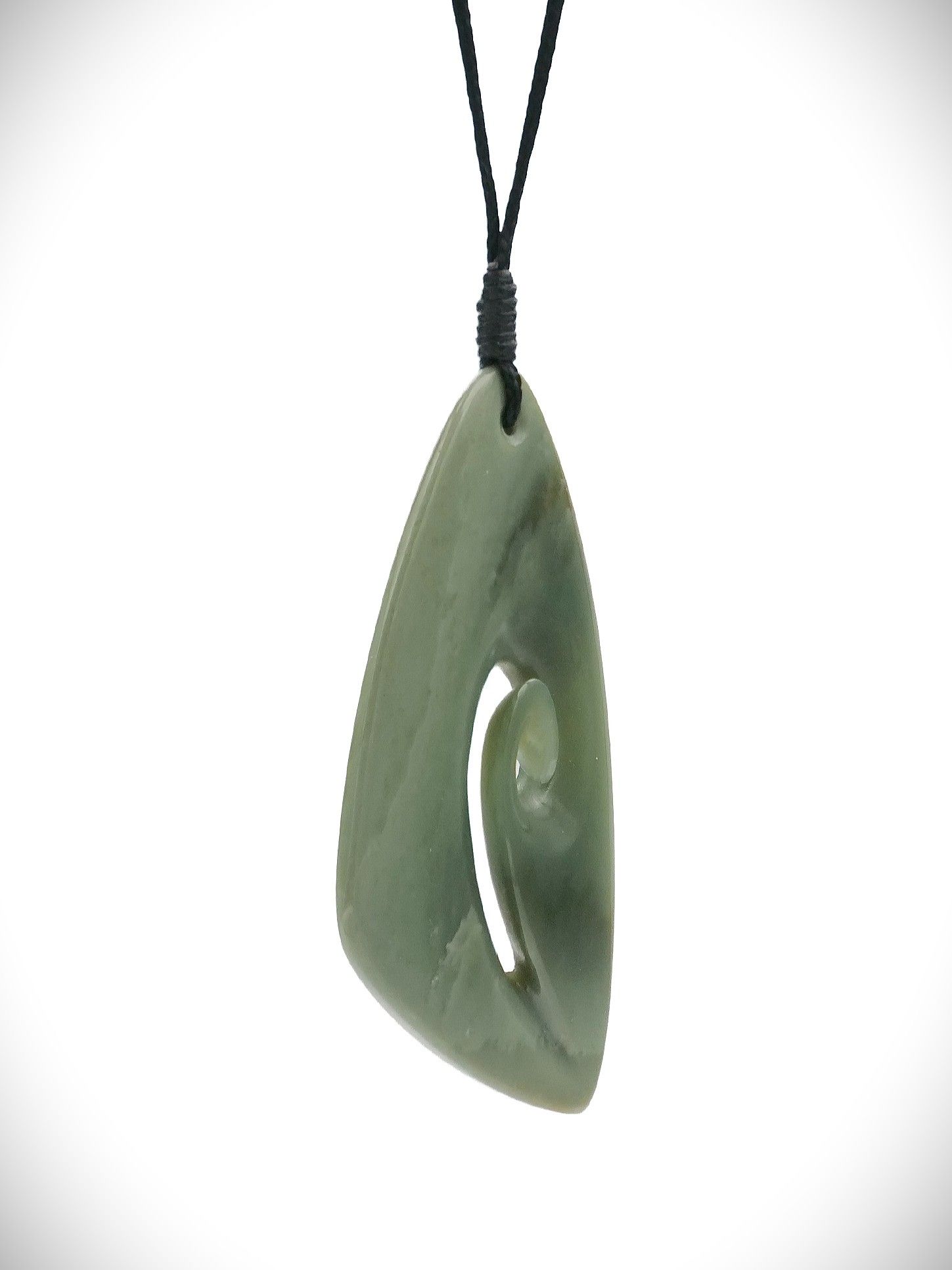 Moko Pounamu Roimata (Teardrop) NZ Genuine Inanga Greenstone - Waikato