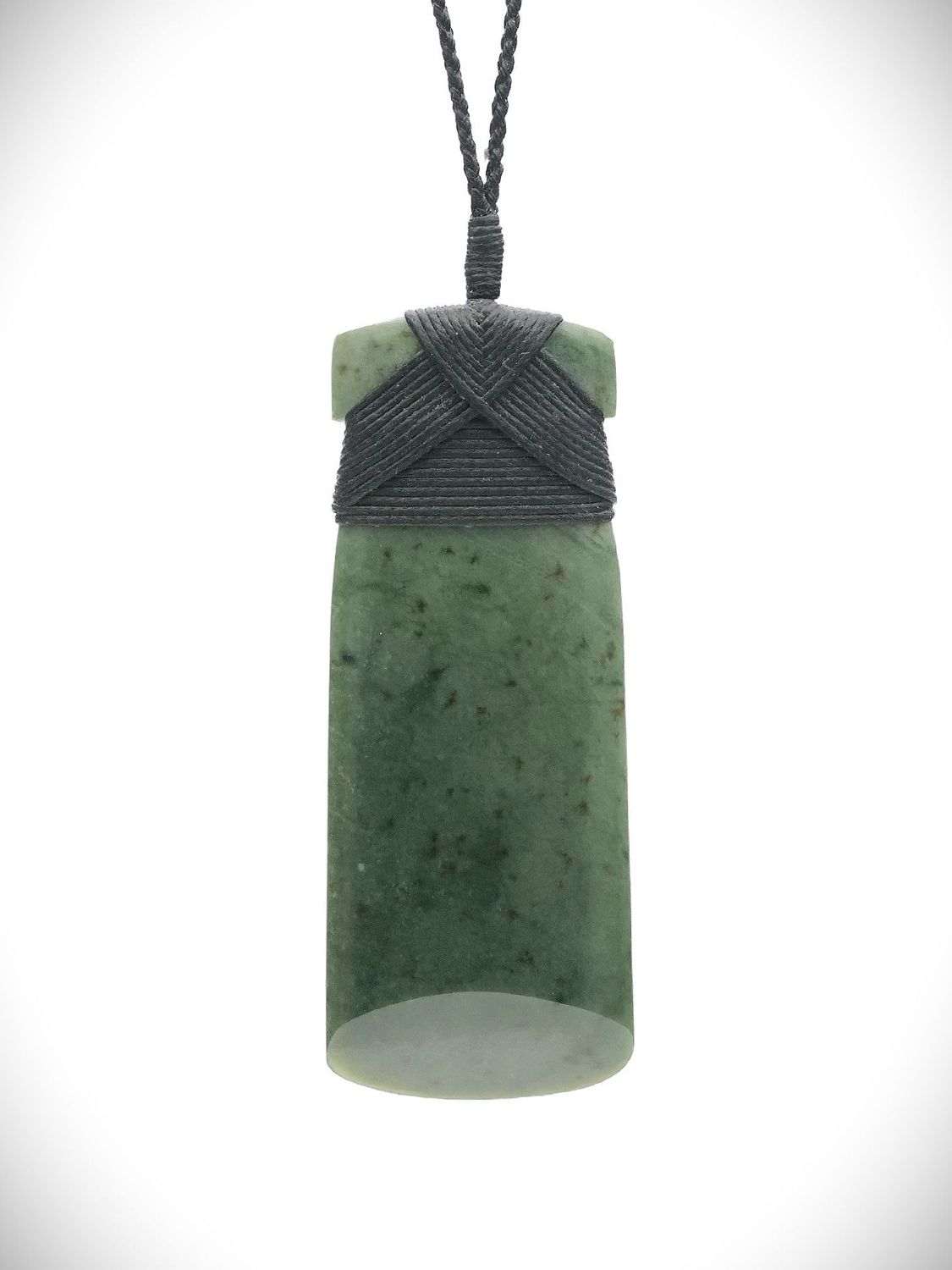Moko Pounamu Toki NZ Genuine Inanga Greenstone - Waiau