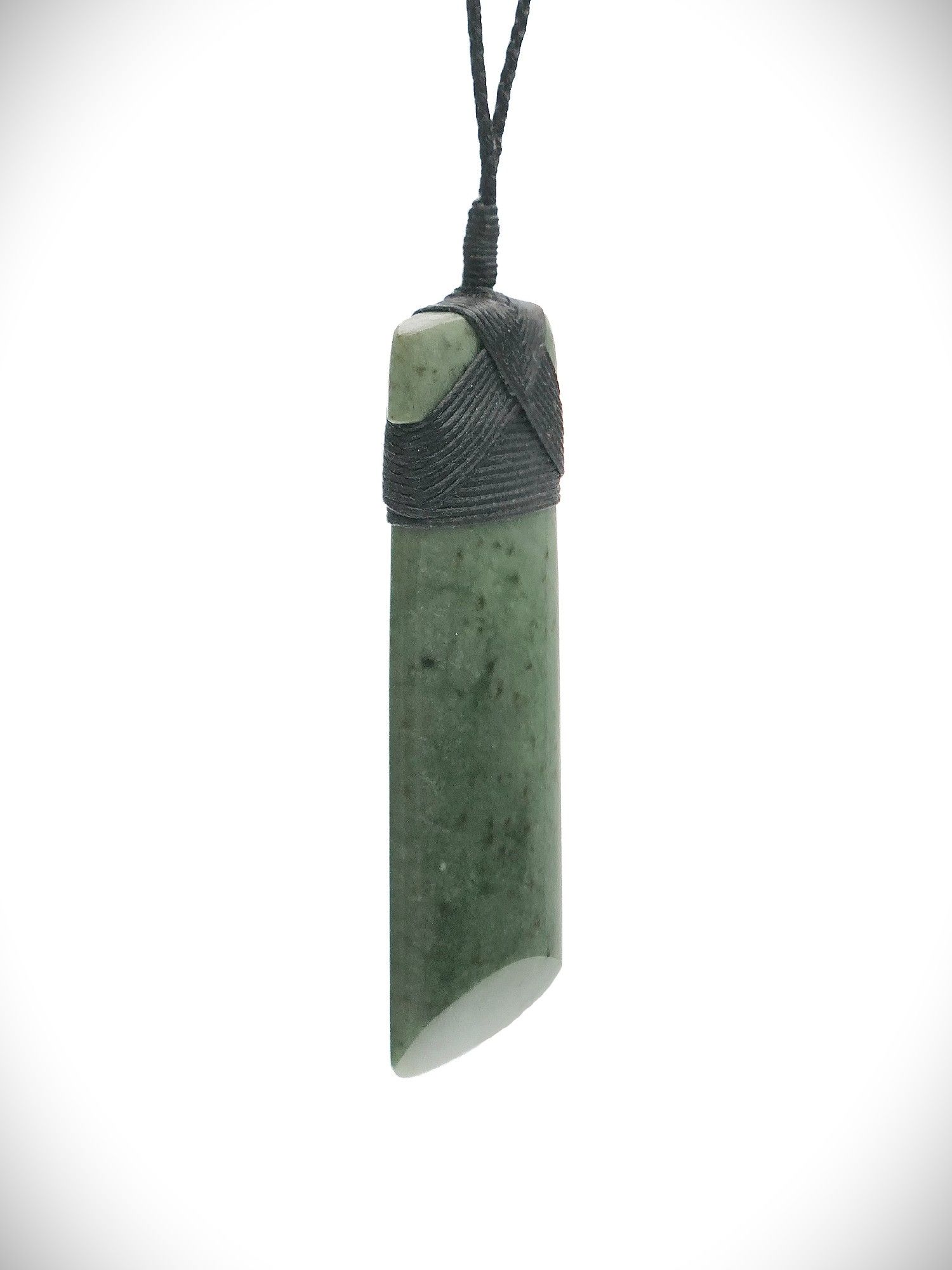 Moko Pounamu Toki NZ Genuine Inanga Greenstone - Waiau