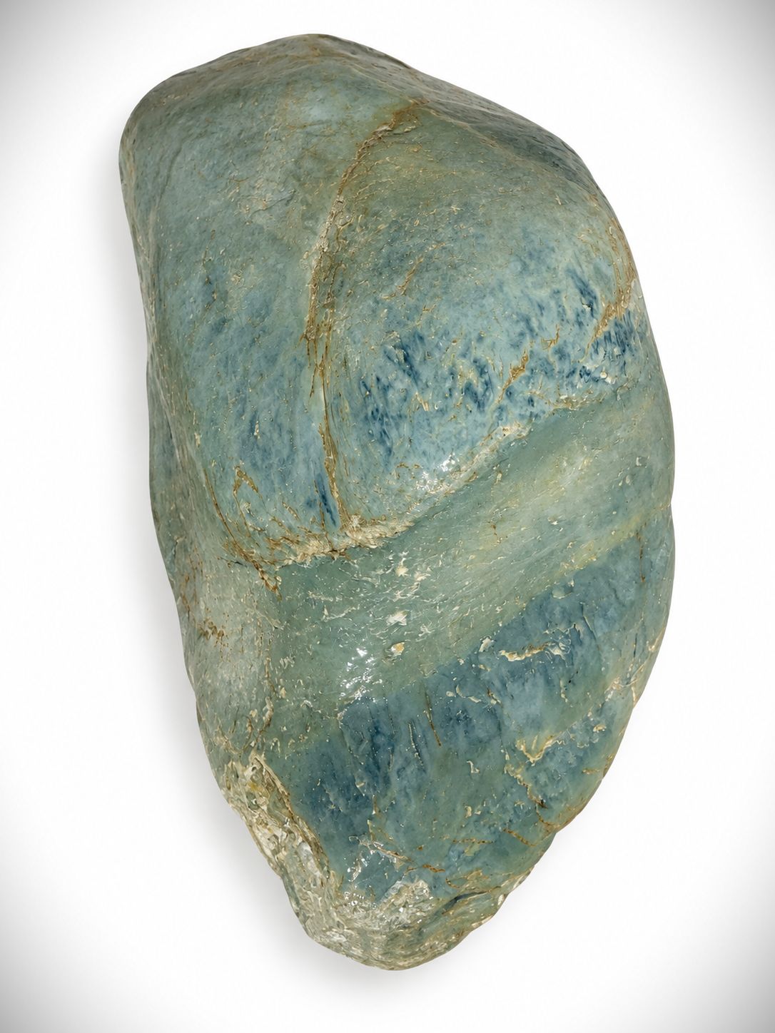 Moko Pounamu Genuine NZ Blue Inanga Greenstone