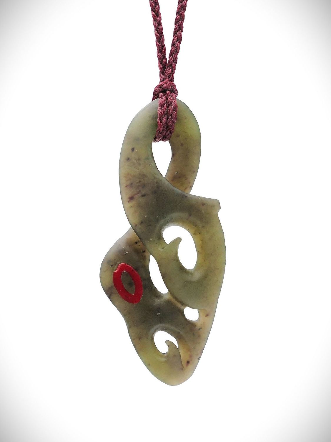 Moko Pounamu Manaia NZ Genuine Totoweka Greenstone - Opanuku