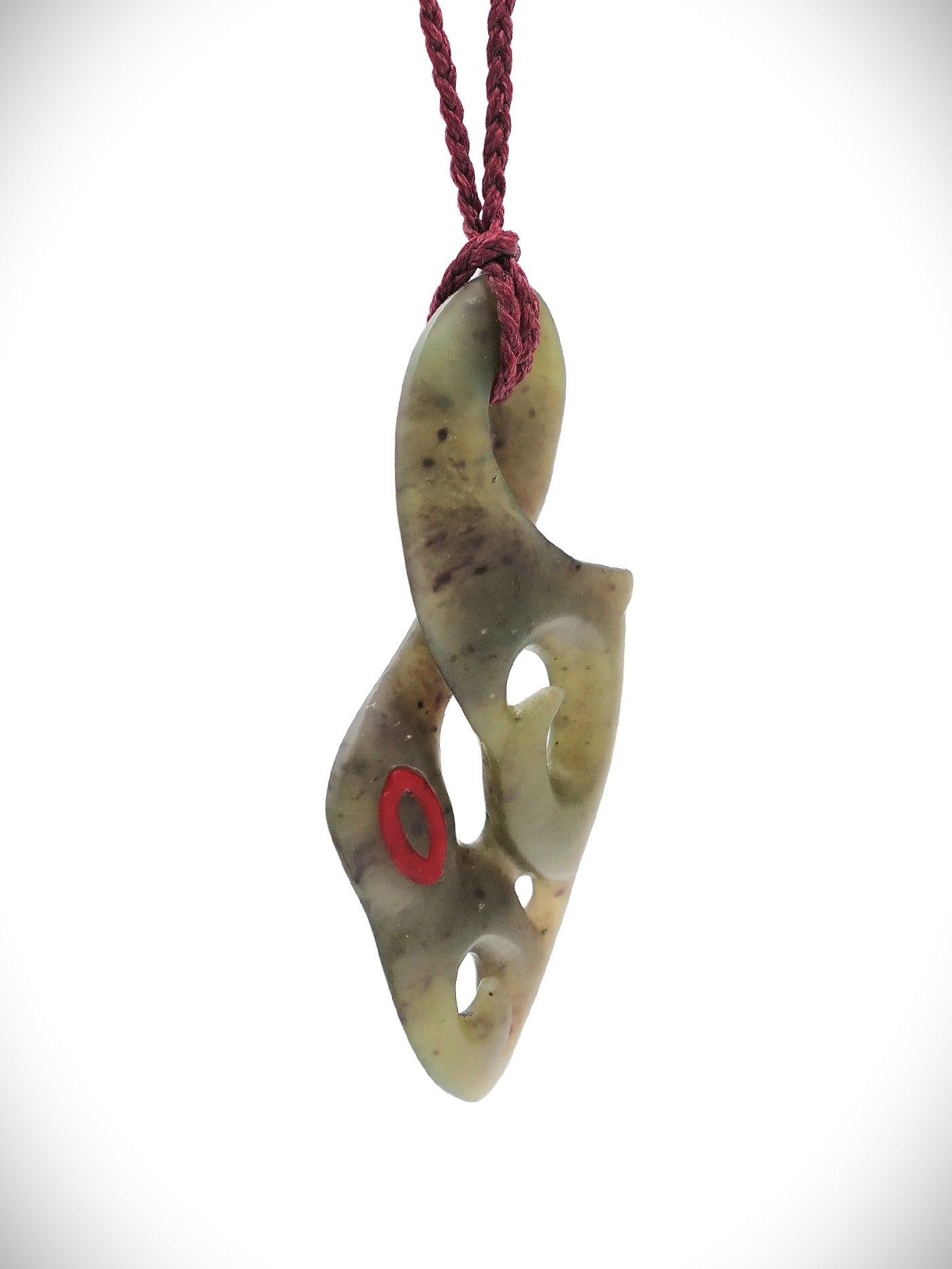 Moko Pounamu Manaia NZ Genuine Totoweka Greenstone - Opanuku
