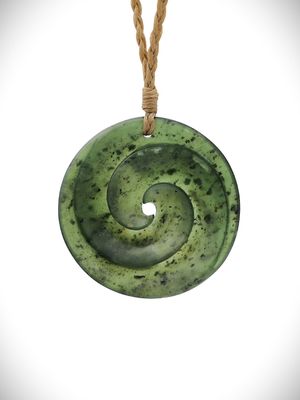 Moko Pounamu Koru NZ Genuine Tangiwai Greenstone - Tahakopa Moko Pounamu Koru NZ Genuine Tangiwai Greenstone - Tahakopa