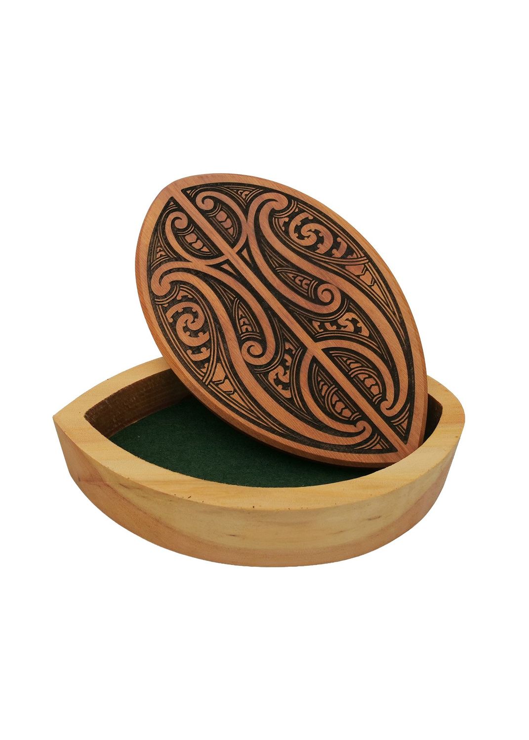 Moko Pounamu Wakahuia (Treasure box) Genuine NZ Rimu - Aratoro Moko Pounamu Wakahuia (Treasure box) Genuine NZ Rimu - Aratoro