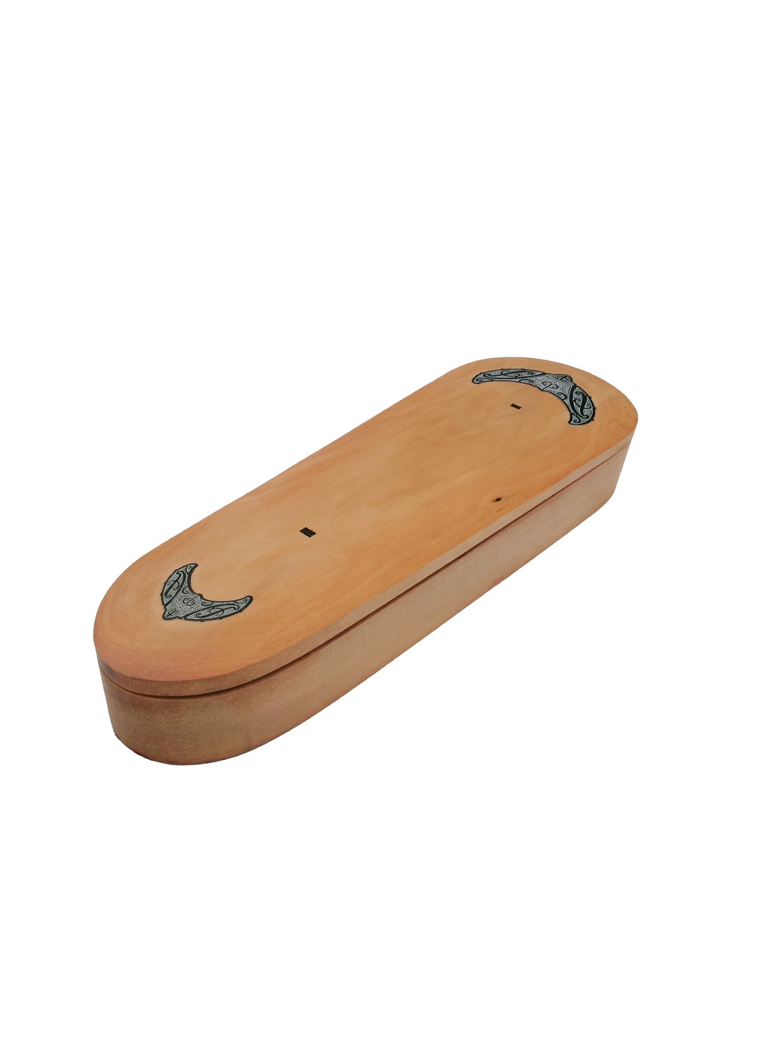 Moko Pounamu Wakahuia/Patu Box Set (Treasure box) Rimu - Aranui