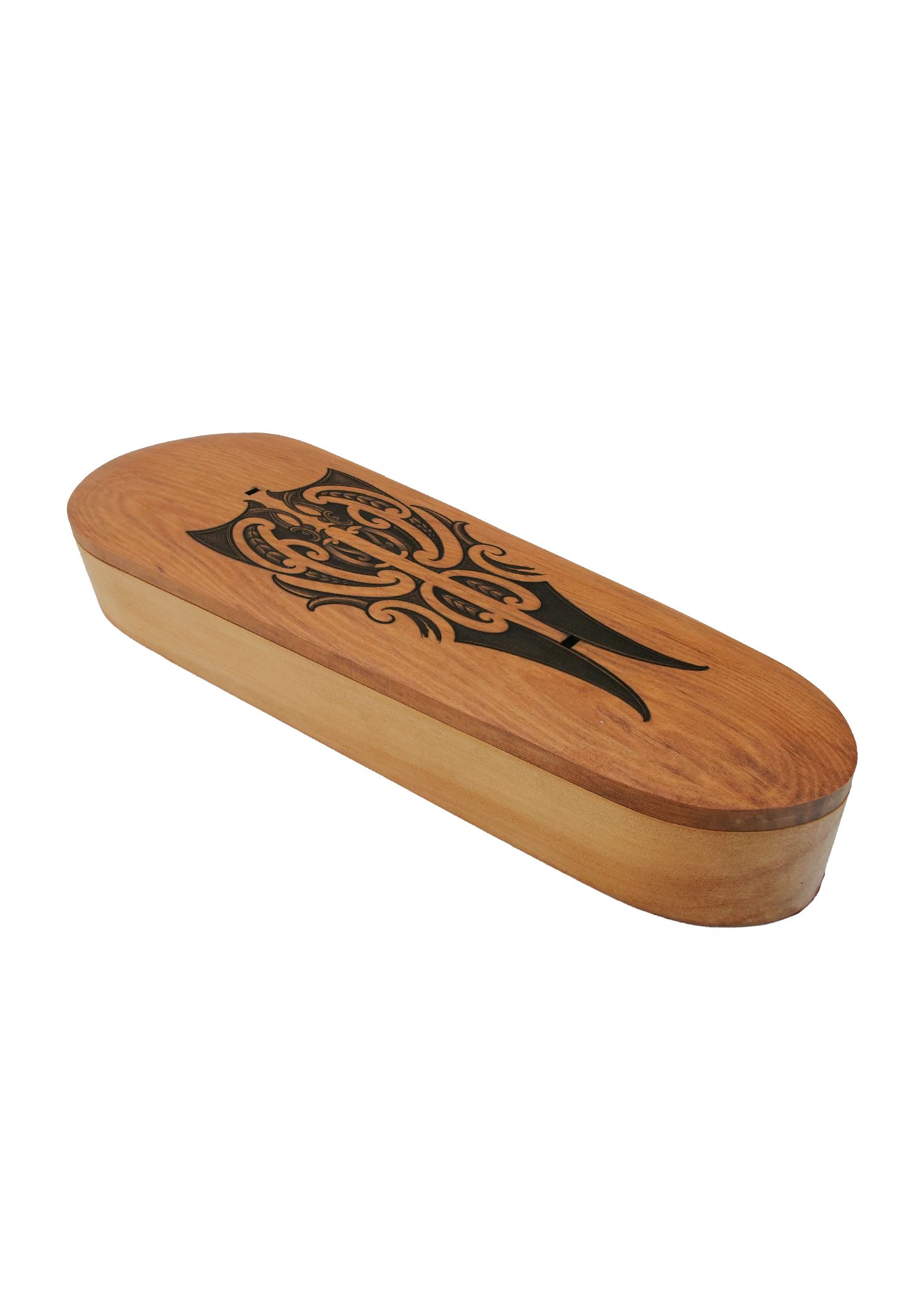 Moko Pounamu Wakahuia/Patu Box Set (Treasure box) Rimu - Akeake